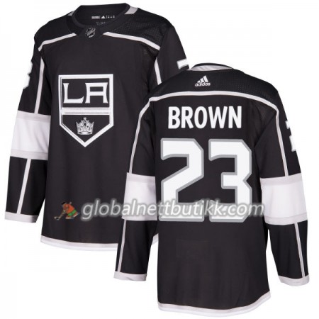 Los Angeles Kings Hockeydrakt Dustin Brown 23 2017-2018 Svart Adidas Authentic - Herre